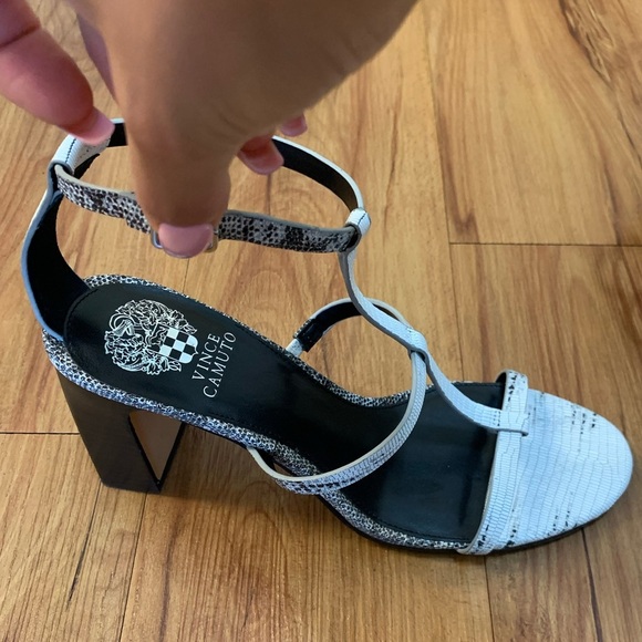 Vince Camuto Balindah Leather Dress Sandal Heels - Picture 6 of 14